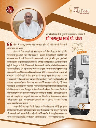 श्री हसमुख भाई पी. वोरा पृष्ठ 1
